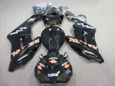 2004-2005 Glossy Black Orange Repsol Honda CBR1000RR Motorcycle Fairings