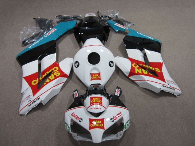 2004-2005 White Red Blue Glossy Black Yellow San Carlo Castrol Honda CBR1000RR Motorcycle Fairings