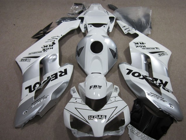 2004-2005 White Silver Black Repsol Honda CBR1000RR Motorcycle Fairing Kits
