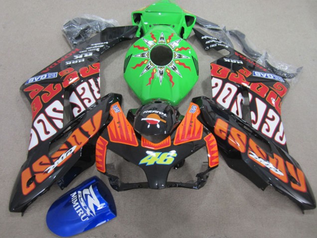 2004-2005 Orange Green Rossi Glossy Black Repsol Rossi 46 Honda CBR1000RR Motorcycle Fairings