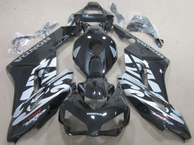 2004-2005 Glossy Black Silver Honda CBR1000RR Motorcycle Fairings