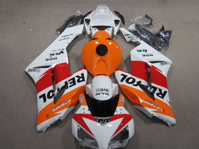 2004-2005 White Orange Red Black Repsol Honda CBR1000RR Motorcycle Fairings