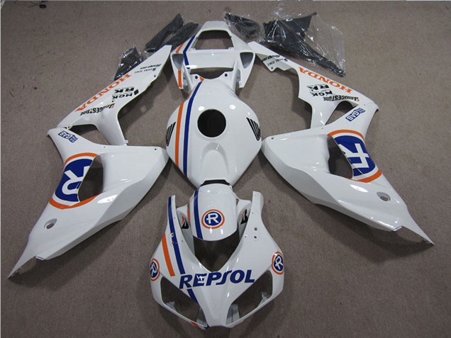 2006-2007 White Blue Repsol Honda CBR1000RR Motorcycle Fairings