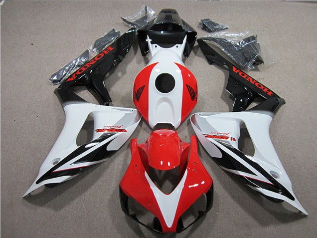 2006-2007 White Red Glossy Black Fireblade Honda CBR1000RR Motorcycle Fairings