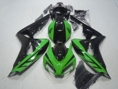 2006-2007 Green Glossy Black Honda CBR1000RR Motorcycle Fairing