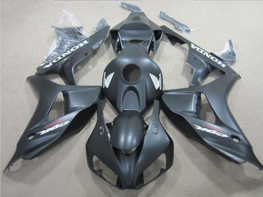 2006-2007 Matte Black White Decal Honda CBR1000RR Motorcycle Fairings