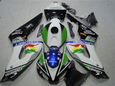 2006-2007 White Green Red Yellow Blue Glossy Black Carrera EuroBet Lee Honda CBR1000RR Motorcycle Fairings