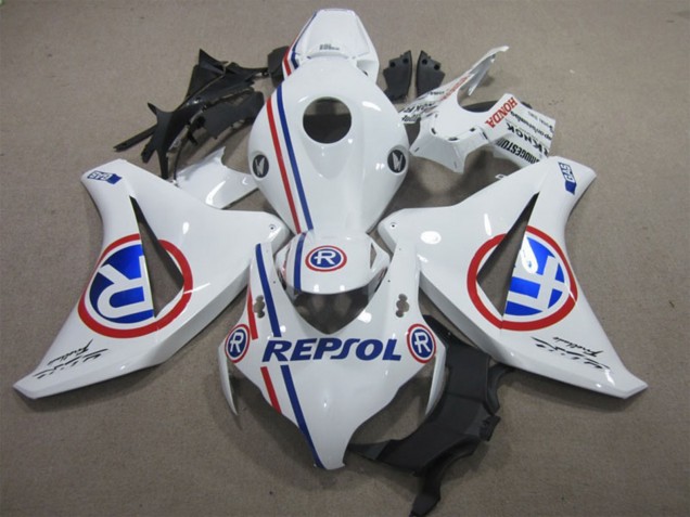 2008-2011 White Red Blue Repsol Honda CBR1000RR Motorcycle Fairings