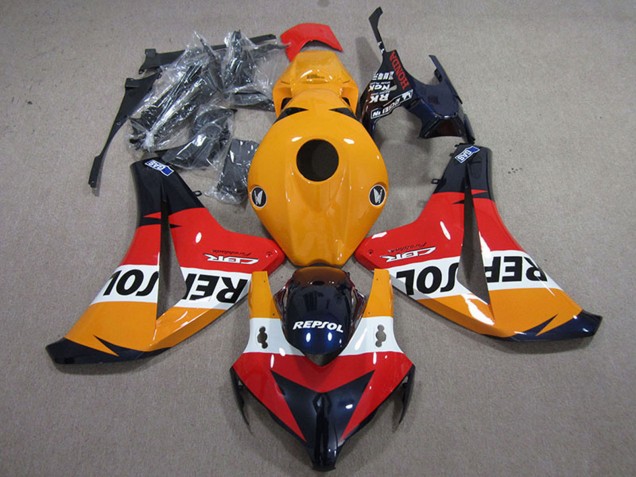 2008-2011 Orange White Red Glossy Black Repsol Honda CBR1000RR Motorcycle Fairings Kits
