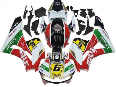 2012-2016 White Red Yellow Green Linear Viar 6 Honda CBR1000RR Motorcycle Fairings