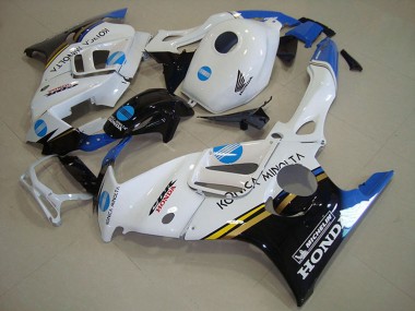 1995-1996 White Blue Glossy Black Konica Minolta Honda CBR600 F3 Motorcycle Fairings