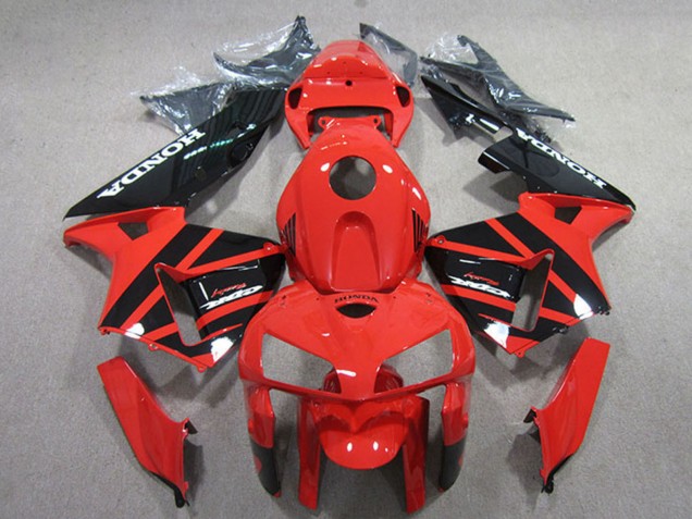 2005-2006 Red Black Honda CBR600RR Motorcycle Fairings Kits