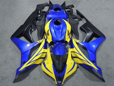 2007-2008 Blue Yellow Matte Black Honda CBR600RR Motorcycle Fairings