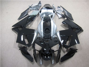 2007-2008 Silver Glossy Black Honda CBR600RR Bike Fairings