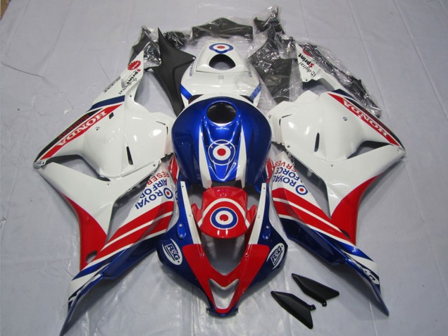 2009-2012 White Blue Red Honda CBR600RR Motorcycle Fairings