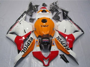 2009-2012 Orange White Red Glossy Black Repsol Honda CBR600RR Motorcycle Fairings Kits