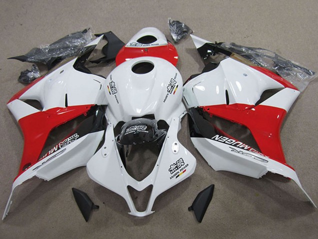 2009-2012 White Red Glossy Black Honda CBR600RR Motorcycle Fairings Kits