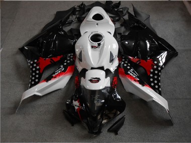 2009-2012 White Red Glossy Black Honda CBR600RR Bike Fairings