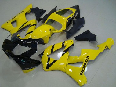 2000-2001 Yellow Glossy Black Honda CBR900RR 929 Motorcycle Fairing
