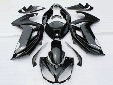 2012-2014 Glossy Black with Decal Kawasaki ER6F Motorcycle Fairings