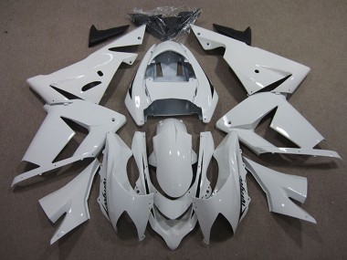 2004-2005 White Black Decal Kawasaki ZX10R Motorcycle Fairings