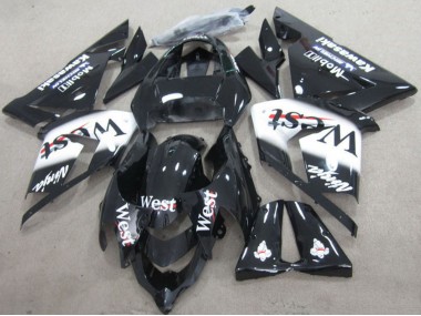 2004-2005 Black West Ninja Kawasaki ZX10R Motorcycle Fairings