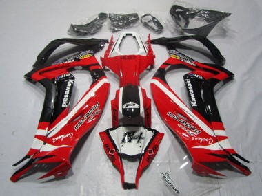 2011-2015 White Red Black Pedercini Kawasaki ZX10R Motorcycle Fairings