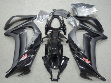 2011-2015 Glossy Black Matte Black Red Ninja Kawasaki ZX10R Motorcycle Fairings