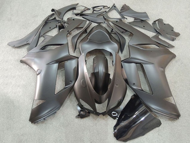 2007-2008 Black Kawasaki ZX6R Motorcycle Fairing