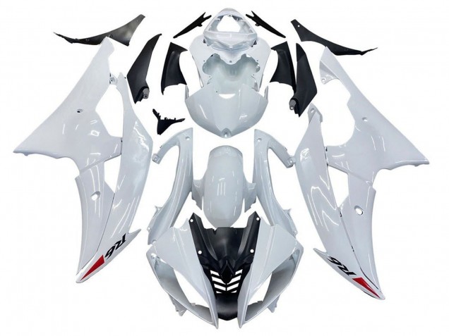 2008-2016 Glossy White Yamaha YZF R6 Motorcycle Fairing Kits