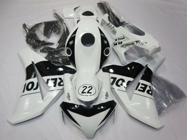 2008-2011 White Glossy Black Repsol 22 Honda CBR1000RR Motorcycle Fairings