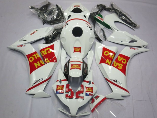 2012-2016 White Red Yellow San Carlo Honda CBR1000RR Motorcycle Fairings