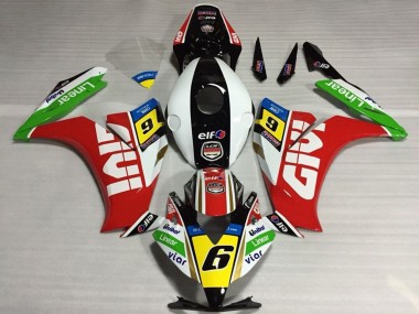 2012-2016 White Red Yellow Green Givi 6 Honda CBR1000RR Motorcycle Fairings