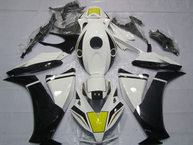 2012-2016 White Yellow Glossy Black Honda CBR1000RR Motorcycle Fairing