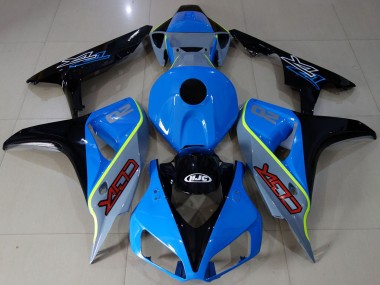 2006-2007 Blue Yellow Glossy Black Custom CBR Honda CBR1000RR Motorcycle Fairings