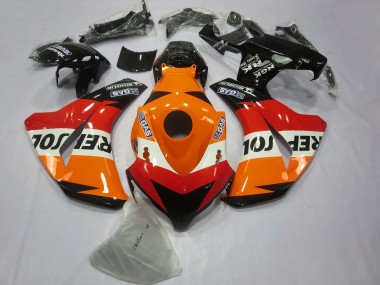 2008-2011 Orange White Red Glossy Black Repsol Honda CBR1000RR Bike Fairings