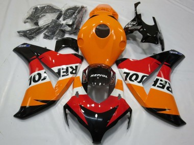 2008-2011 Orange White Red Glossy Black Repsol Honda CBR1000RR Motorcycle Fairings Kit