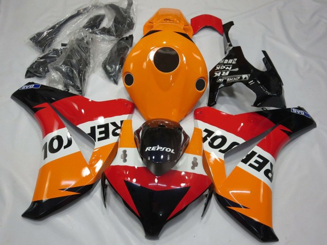 2008-2011 Orange White Red Glossy Black Repsol Honda CBR1000RR Motorcycle Fairing Kits