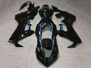 2017-2023 Glossy Black Light Blue Lining Honda CBR1000RR Motorcycle Fairings