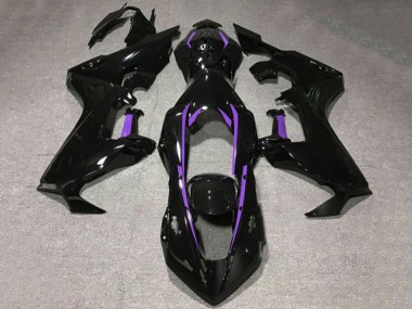 2017-2023 Glossy Black Purple Lining Honda CBR1000RR Motorcycle Fairings