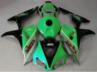 2006-2007 Green Blue Glossy Black CBR Style Honda CBR1000RR Motorcycle Fairings