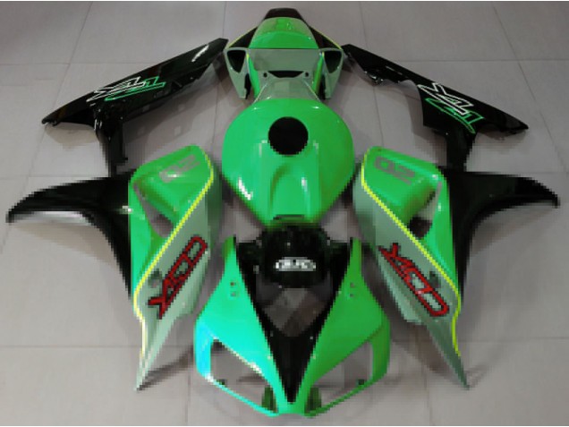 2006-2007 Green Blue Glossy Black CBR Style Honda CBR1000RR Motorcycle Fairings