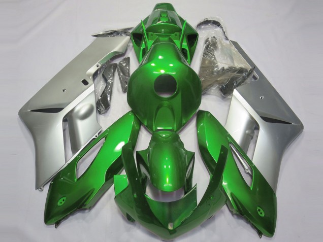 2004-2005 Silver Green Honda CBR1000RR Motorcycle Fairings