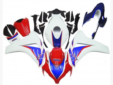 2008-2011 White Blue Red HRC Honda CBR1000RR Motorcycle Fairing Kits