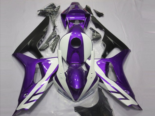 2006-2007 Purple White Matte Black Honda CBR1000RR Motorcycle Fairings