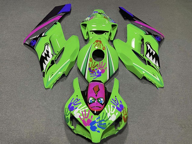 2004-2005 Green Purple Blue Black Shark Honda CBR1000RR Motorcycle Fairings