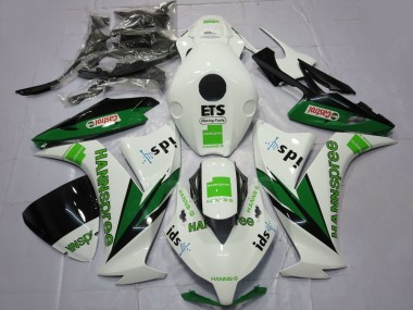 2012-2016 White Green Glossy Black Hannspree Castrol Honda CBR1000RR Motorcycle Fairings