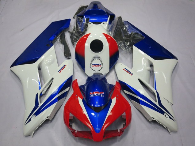 2004-2005 White Blue Red HRC OEM Style Honda CBR1000RR Motorcycle Fairings