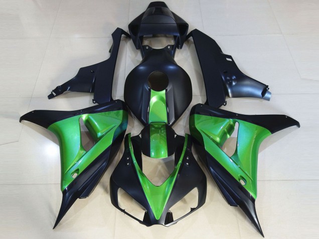 2006-2007 Green Matte Dark Blue Honda CBR1000RR Motorcycle Fairings