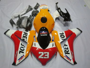 2008-2011 Orange White Red Glossy Black Repsol 23 Honda CBR1000RR Motorcycle Fairings
